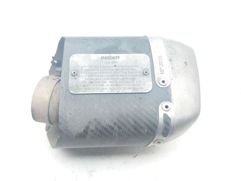 13 Ducati Multistrada 1200 TERMIGNONI 一脚蹬排气消声器消音器罐 — 第 3/4 张图片