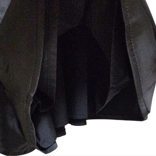Lulus Romper Women Sz XS Black Satin Lace Long Sleeve Surplice Party - Picture 9 of 10