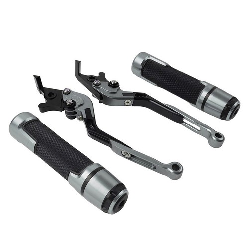 Levier d'embrayage pliable levier de frein poignées de guidon jeux pour Honda CBR600RR gris - Photo 7/10