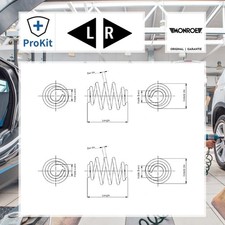 2x ORIGINAL® Monroe SN2818 Fahrwerksfeder Hinten für Opel Vectra C Vectra C Cc