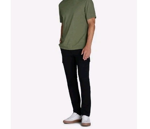 NEW Tony Hawk Men's Stretch Twill Cargo Pants - Black - Size 36 X 30 - Picture 1 of 6