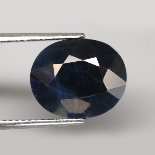 7.77Ct. Natural Normal Heated Sapphire Greenish Blue Large Oval Facet Australia - Picture 4 of 7