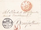 Spain 1847 fragment from Alicante to Benifallim. Intendencia de Alicante (5059)