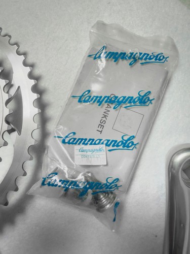 Guarnitura Campagnolo Record 9 speed crankset 172,5mm 53/42t NEW NIB NUOVA NOS - Foto 2 di 19
