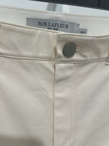 M.M. LAFLEUR / The Sammataro Jean - Eco Better Than Denim / Cream / Size 8 / 16’ - Picture 6 of 8