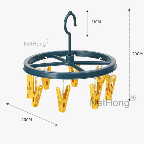 Portable Dryer Washing Line Airer Clothes Pants Socks Hanger Wash Drying Holder - Picture 12 of 31