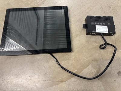 AMONGO AMG-15OPGD01S1 15'' DVI-D VGA Display Touch Monitor Rack Mount Display