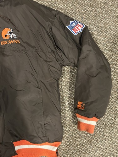 Vintage 1990’s STARTER™ Cleveland Browns Jacket Men Size Large - Bild 3 von 12