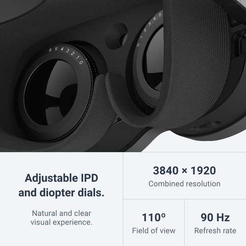 HTC Vive XR Elite Mixed Reality & PC VR Headset with Controllers – Deluxe Pack - Picture 8 of 10