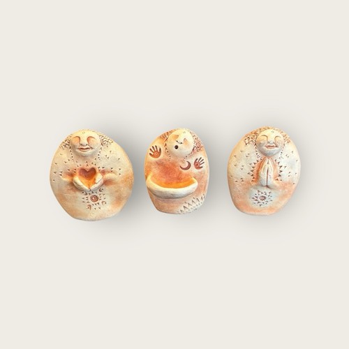 Bell Pine Art Farm Small Clay Sculptures Lot Of 3 - Picture 7 of 7