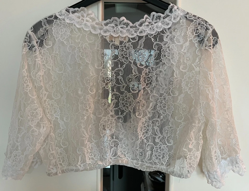 Bluse Dirndl Spitze Weiß Krüger 46 48 s Maße - Bild 4 von 4