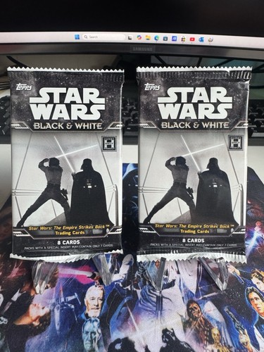 X2 SEALED PACKS Topps Star Wars 2019 Black & White Empire Strikes Back