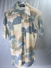 VINTAGE 70 s 1970 s Bird Button Shirt Men s Sz 15 - 15.5 Hippie, Retro, Disco