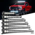 7 14 20 26 32 52" LED Light Bar Spot Flood Combo Driving Truck SUV Offroad 4WD