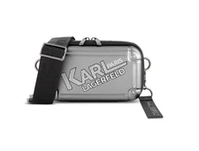 New Karl Lagerfeld Paris Men's Logo Hard Shell Crossbody Bag, Case