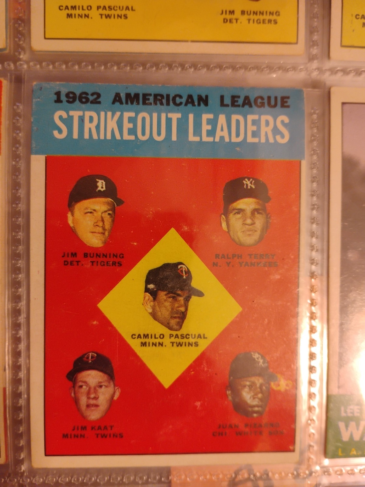 1963 Topps - League Leaders Jim Bunning, Jim Kaat, Ralph Terry #10