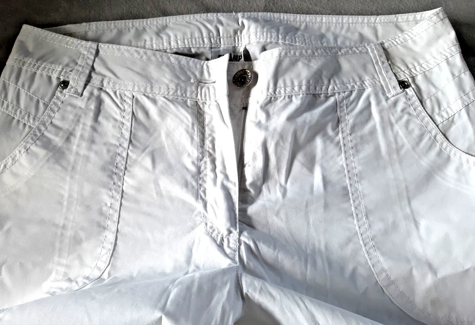 Hose, reinweiß, dünnerer Stoff, Gr. 38 - Bild 2 von 4