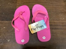 NEW GIRLS FLIP FLOPS PINK M 13/1 