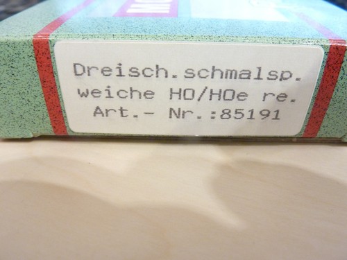 Pilz 85191 Kleinserie MEC "Westerwald" Dreischienen Schmalspur Weiche re in OVP - Bild 3 von 3