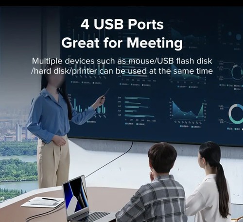 llano 4-Port USB 3.0 Hub Portable Compact for Mac Laptop Desktop Phone - Picture 4 of 7