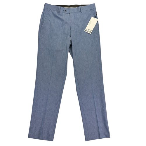 Bar III Herren Slim Fit Haaransatz Streifen Stretch Anzughose blau 31x30