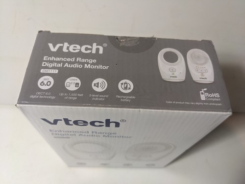 VTech DM1111 Enhanced Digital Audio Baby Monitor Adult Palliatve Care White - Picture 3 of 9