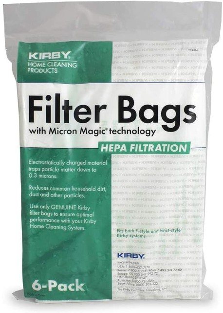 Kirby originale 204814 confezione borsa Micron Magic HEPA adatta universale (6)- Kirby originale 204814 confezione borsa Micron Magic HEPA adatta universale (6)-