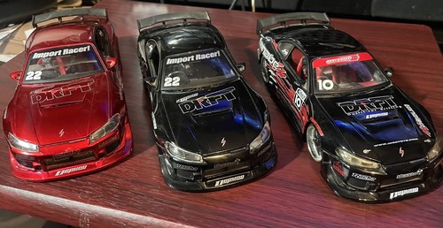 Jada Import Racer Option D Nissan S-15 Silvia 1:24 Lot Black Red JDM Drift - Picture 4 of 6