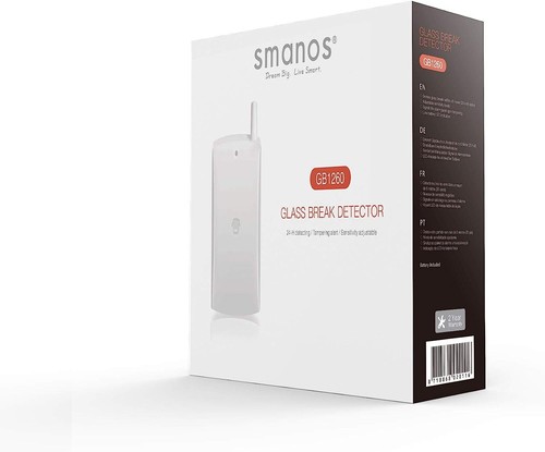 SMANOS GB1260 Glasbruchmelder Wireless Fensteralarm Glass Break Detector Alarm - Bild 4 von 5