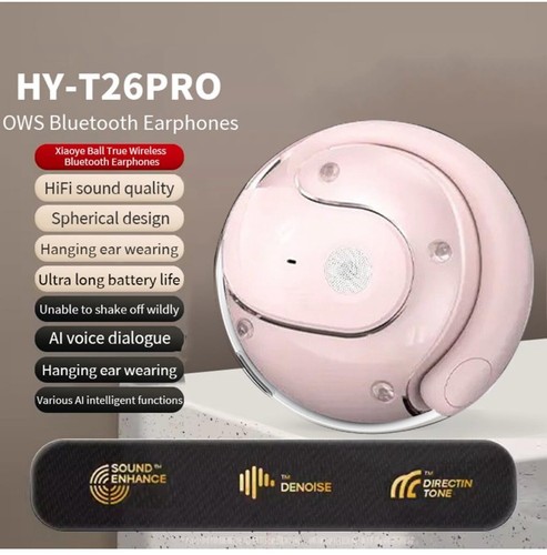 Hy-T26 Pro Bluetooth Wireless Headphones Translation Headset 2025 (pink) (black) - Picture 2 of 7
