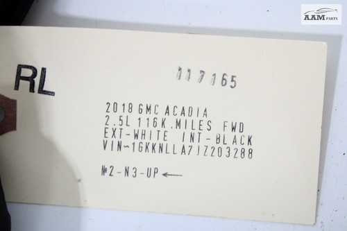2017-2020 GMC ACADIA REAR LEFT SIDE DOOR BODY WEATHERSTRIP SEAL RUBBER OEM - Picture 4 of 4