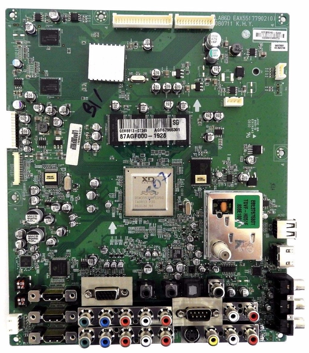 Carte mère télé Lg 55UK6200PLA Référence: EAX67872805(1.1