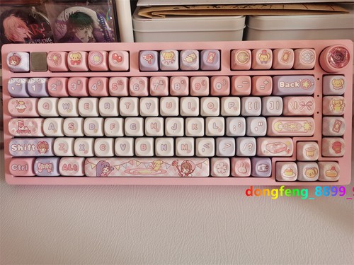 Captor de tarjetas Sakura botón teclado PBT cereza MX MOA regalos 140 teclas para teclados - Imagen 18 de 26