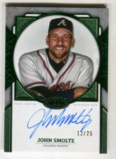 2024 Topps Tier One Next Level Autograph Green Foil John Smoltz 12/25 A44 344