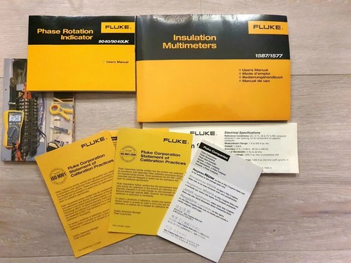 Fluke Multimeter 1587/1577 +9040 Phase Rotation Indikator +i400 Ac Current Clamp - Bild 6 von 6