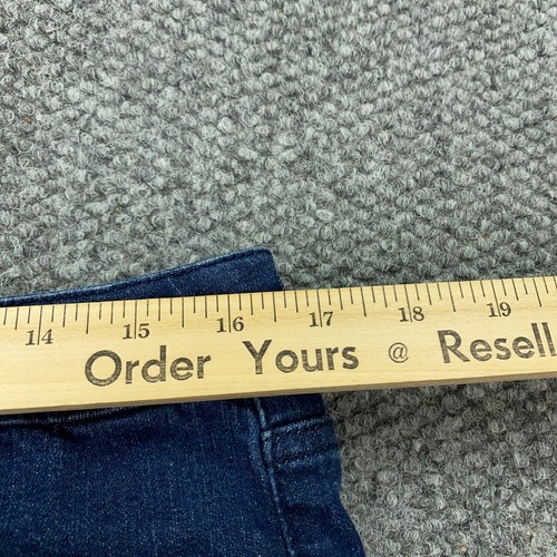 Fackel Jeans Shorts Damen Größe 30 blau Denim mittlerer Stretch-Rollsaum - Bild 7 von 10