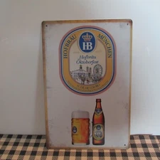 HB (Hofbrau Oktoberfest) Tin Classic Plaque Sign