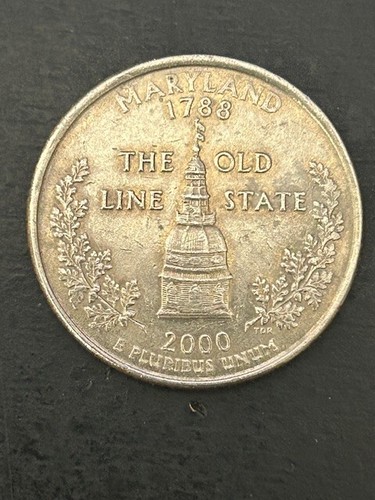 2000 P Maryland State Quarter, Rare, Us Coin,25C,State Quarter, - Picture 2 of 5