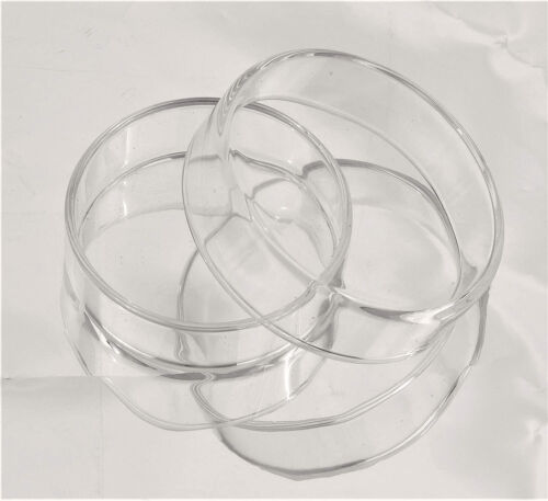 60 mm Glas Petrischale mit Laborabdeckung Stoffkultur Platte Borosilikat 5er Pack - Bild 2 von 4