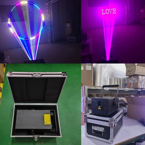Wedding Party Laser Projector 10W Animation Laser Beam Stage Light with Hardcase - Picture 3 of 12