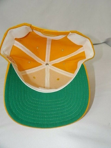 Vintage NOS New Era Yellow/Gold Snapback Hat Dupont Visor Pro-Model Size M-L - Picture 6 of 6