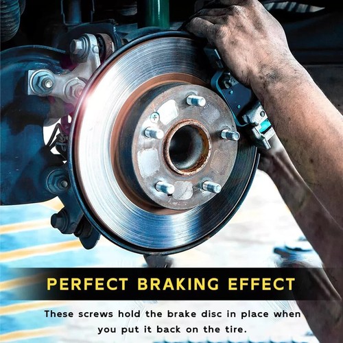 8 Stück Edelstahl Bremsscheiben Rotor Schrauben, Auto vorne und hinten Halterung Hardw - Bild 3 von 7