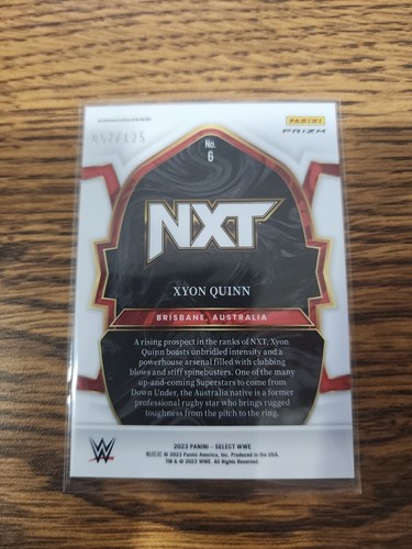 2023 Panini Select WWE - Xyon Quinn Concourse SP White Prizm 057/125 #6 - Picture 2 of 2