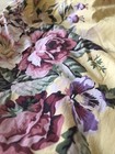 Ralph Lauren Sophie Brooke Queen Flat Sheet Yellow Floral Cotton Usa Vintage