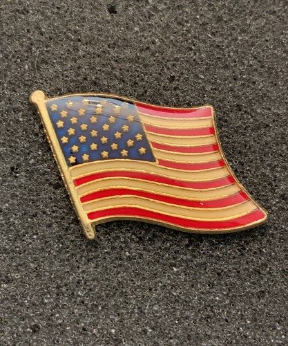 Prendedor de solapa bandera estadounidense Estados Unidos de América estrella con lentejuelas - SPB - Imagen 1 de 3