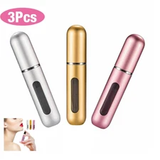 3Pc 5ml Mini Refillable Travel Portable Perfume Atomizer Bottle Spray Pump Cases