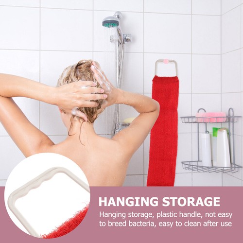 Silicone Shower Towel Bath Man Exfoliating Scrub Cloth Back Scrubber - Picture 9 of 12