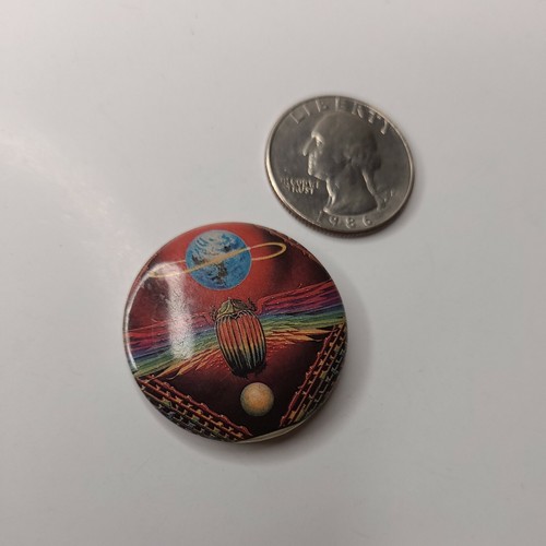 Vtg 80s Journey Departure Button Pinback Original Classic Rock Roll Psychedelic - Imagen 2 de 3