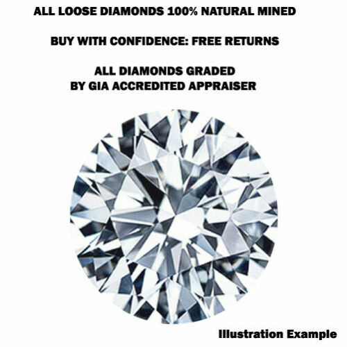 0.27ct 4.12mm G Color SI2 Clarity Diameter Natural Round Loose Diamond Melee GIA - Picture 1 of 1