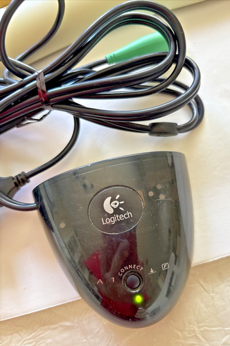 Logitech Cordless White Keyboard Y-RH35 w/ Receiver mouse computer Play Station - Picture 2 of 6